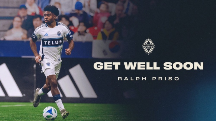 爱游戏平台中心-可能无缘世界杯！温哥华白浪官方：加拿大国脚普利索腿筋拉伤